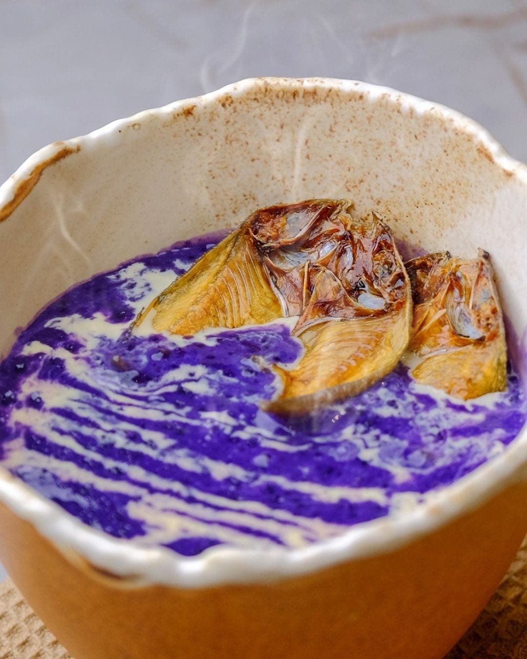 ube champorado from caerus